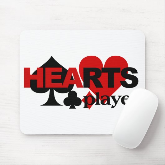 Hearts Player mousepad Muismat (Met muis)
