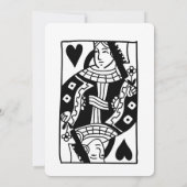 Hearts Playing Kaart 80ste Verjaardagsfeestuitnodi (Achterkant)