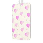 Hearts Polka Dots Waterverf Roze Patroon Luchtverfrisser (Links)