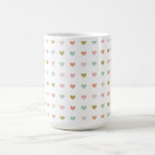 Hearts Polka Pattern, 15oz  Koffiemok (Center)