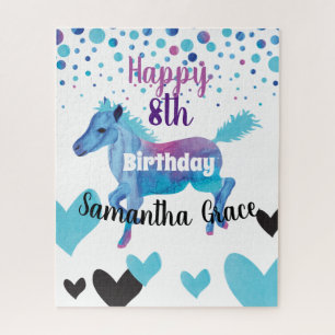 Hearts & Ponies Birthday Legpuzzel