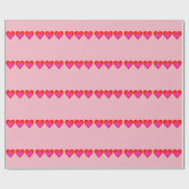 Hearts Red Paars Pink Ombre 4Lori Cadeaupapier (Vlak)