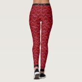 Hearts Red Stijlvol Leggings (Achterkant)