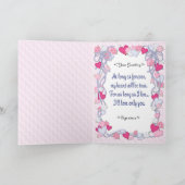 Hearts & Ribbon Romance - Inside Verse Feestdagen Kaart (Binnen)