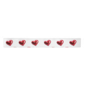 Hearts Ribbon Satijnen Lint (Voorkant)