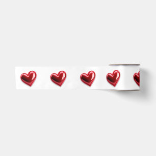 Hearts Ribbon Satijnen Lint