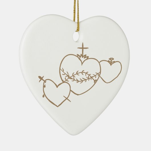 Hearts Rosary Christmas Ornament (Rechts)