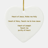 Hearts Rosary Christmas Ornament (Achterkant)