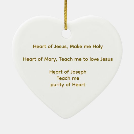Hearts Rosary Christmas Ornament (Achterkant)