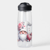 Hearts & Roses Gnome Eddy® + Waterfles (Voorkant)
