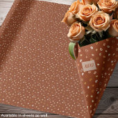 Hearts-Rustic Brown-Valentijns's voor Hem of Bruil Cadeaupapier