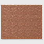 Hearts-Rustic Brown-Valentijns's voor Hem of Bruil Cadeaupapier (Vlak)