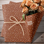 Hearts-Rustic Brown-Valentijns's voor Hem of Bruil Inpakpapier Vel