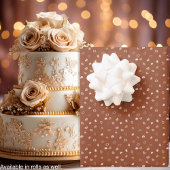 Hearts-Rustic Brown-Valentijns's voor Hem of Bruil Inpakpapier Vel