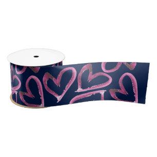 Hearts Satin Ribbon Satijnen Lint