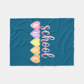 Hearts School Nurse Medical Istant Valentines Day  Fleece Deken (Voorkant (Horizontaal))