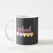 Hearts School Nurse Medical Istant Valentines Day  Koffiemok (Links)