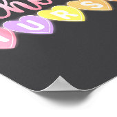 Hearts School Nurse Medical Istant Valentines Day  Poster (Hoek)