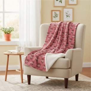 Hearts Sherpa Blanket Sherpa Deken