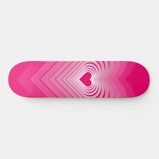 Hearts Skateboard - Roze (Horizontaal)