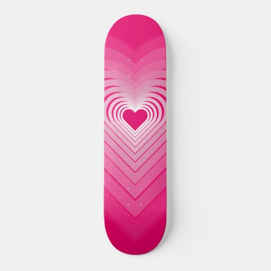 Hearts Skateboard - Roze (Voorkant)