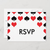 Hearts Spades Casino RSVP Briefkaart (Voorkant / Achterkant)