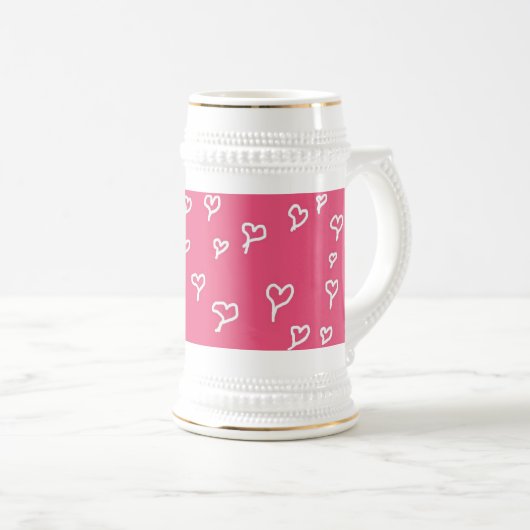 Hearts Stein Bierpul (Voorkant rechts)