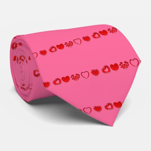 Hearts Stropdas (Opgerold)