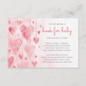 Hearts Sweeware Shower Book for Baby Enclosure Informatiekaartje (Voorkant)
