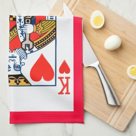 Hearts Theedoek (Quarter Fold)