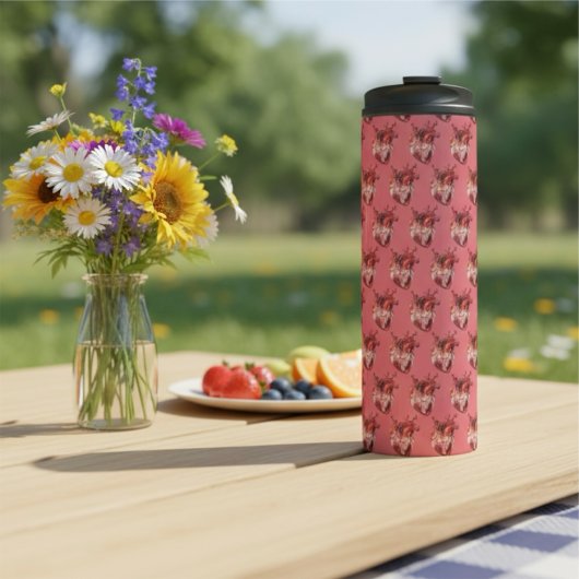 Hearts Thermal Tumbler Thermosbeker