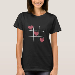 Hearts Tic Tac Cadeau voor Valentijnse paren T-shirt