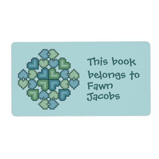 Hearts Touch Bookplate Etiket (Voorkant)