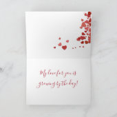 Hearts Tree Valentijnsdag kaart (Binnen)