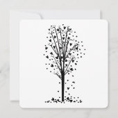 Hearts Tree Vrijgezellenfeest Kaart (Achterkant)