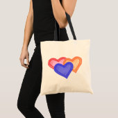 Hearts Trio Bag Tote Bag (Voorkant (product))