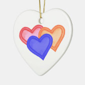 Hearts Trio Ornament (Links)