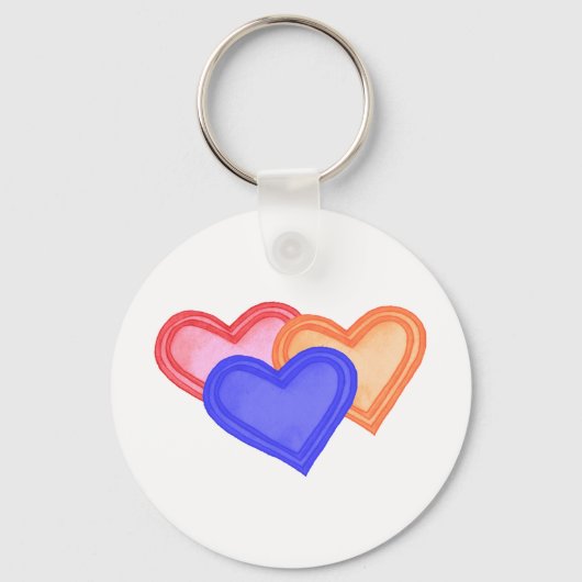 Hearts Trio Sleutelhanger (Voorkant)