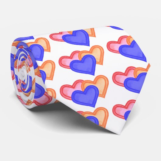 Hearts Trio Stropdas (Opgerold)