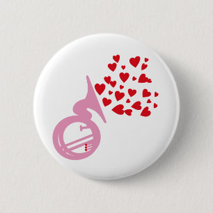 Hearts Tuba Ronde Button 5,7 Cm