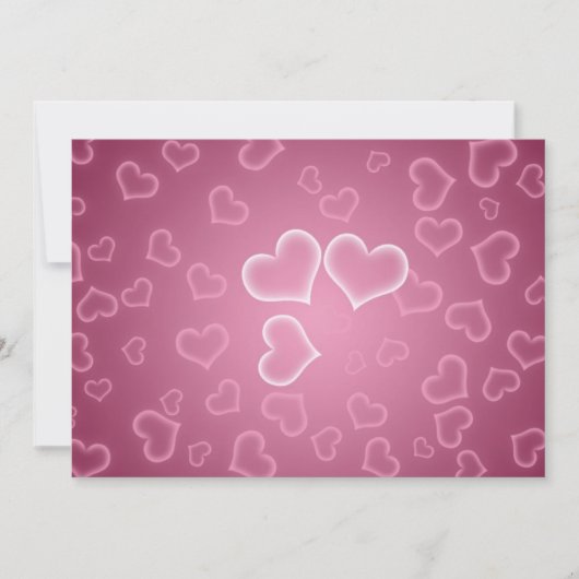 Hearts-uitnodiging Kaart (Voorkant)