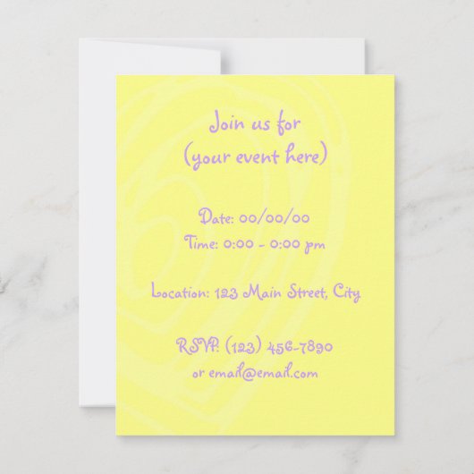 Hearts-uitnodiging Kaart (Achterkant)