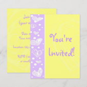 Hearts-uitnodiging Kaart (Voorkant / Achterkant)