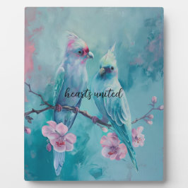 Hearts United Birds Tafelblad Plaque met Ezel Fotoplaat