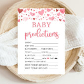 Hearts Valentijn Baby shower Baby Voorspelling Spe Kaart