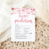 Hearts Valentijn Baby shower Baby Voorspelling Spe Kaart