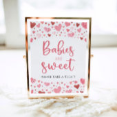 Hearts Valentijn Baby shower Baby's zijn Sweet Sig Poster