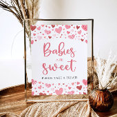 Hearts Valentijn Baby shower Baby's zijn Sweet Sig Poster