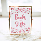 Hearts Valentijn Boeken en geschenken Baby shower  Poster