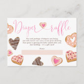 Hearts valentijn donuteert baby shower van het lui informatiekaartje (Voorkant)